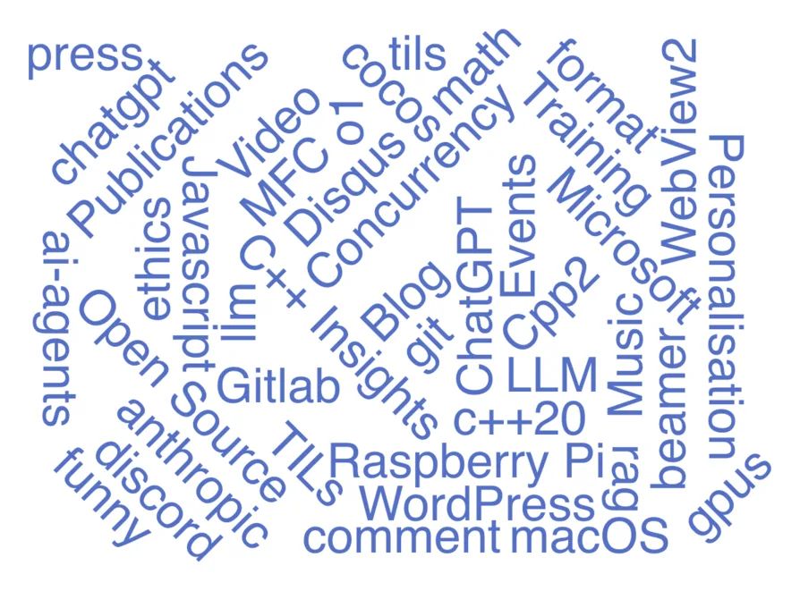 The Explore view of enReading, showing topics as a word cloud